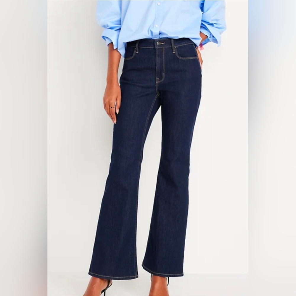 Old Navy Dark Blue Flare Jeans